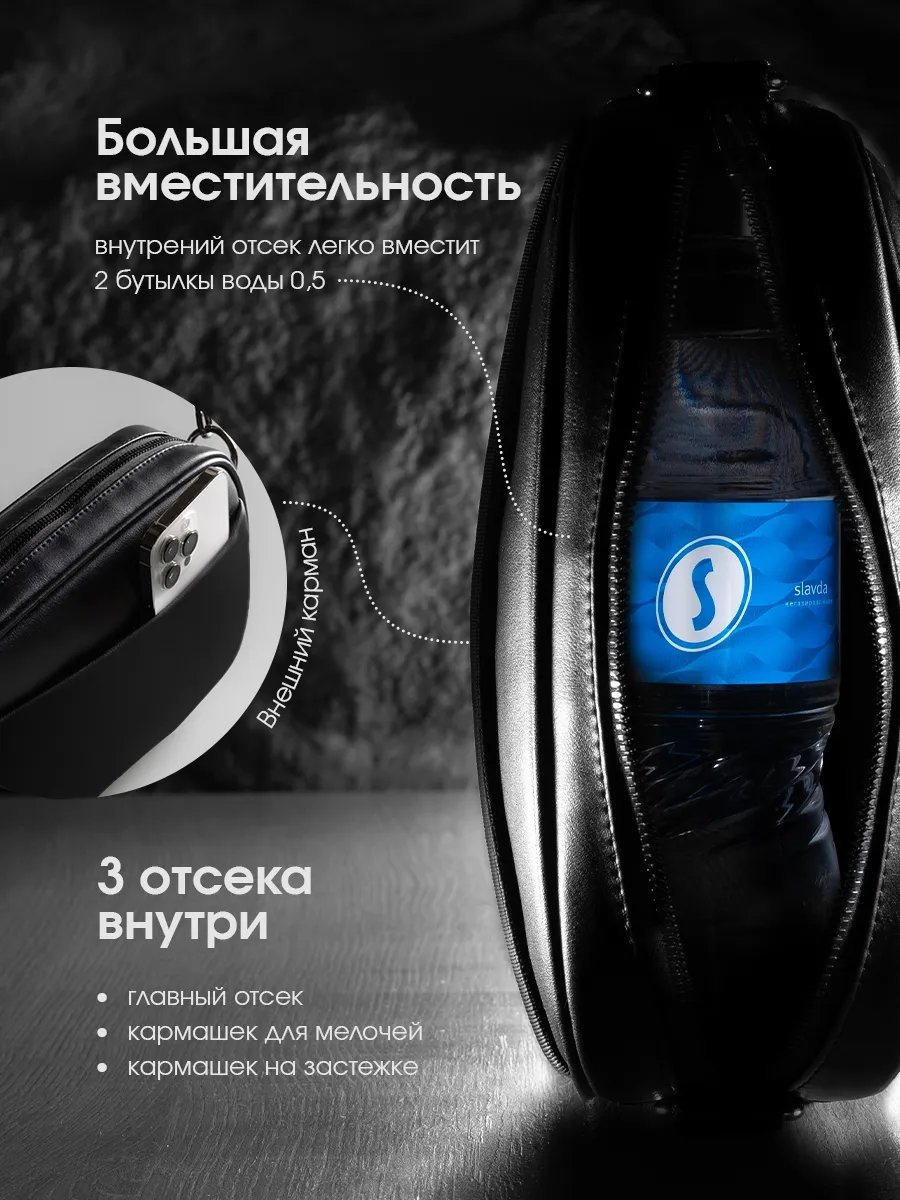 Сумка кросс-боди Distreet. экокожа черный купить,NaN