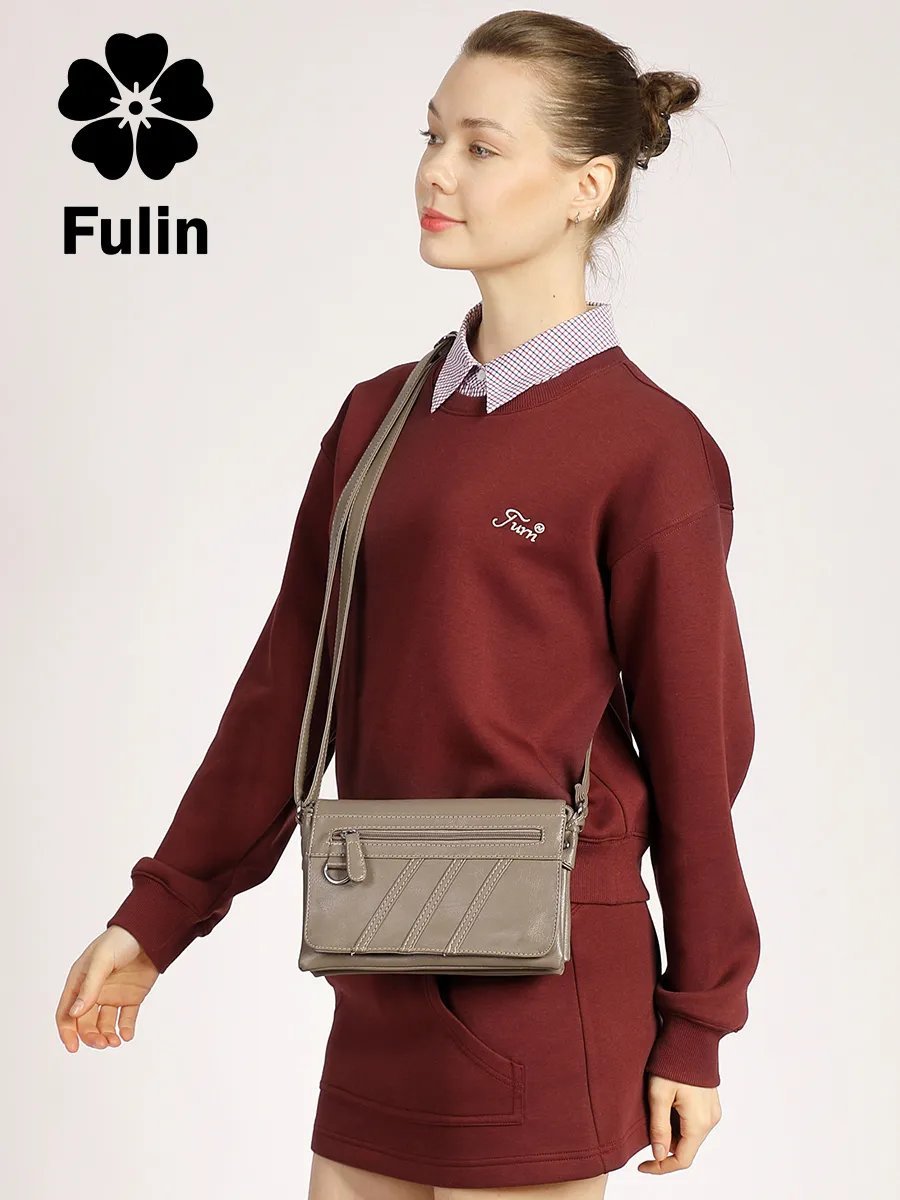 Сумка кросс-боди FULIN экокожа зеленый купить,NaN