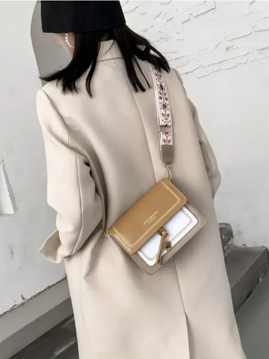 Сумка кросс-боди HT&FASHION экокожа желтый купить,NaN