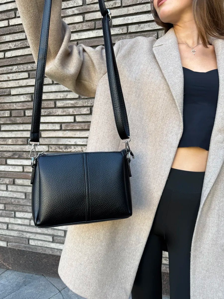Сумка кросс-боди I Moda экокожа черный купить,NaN