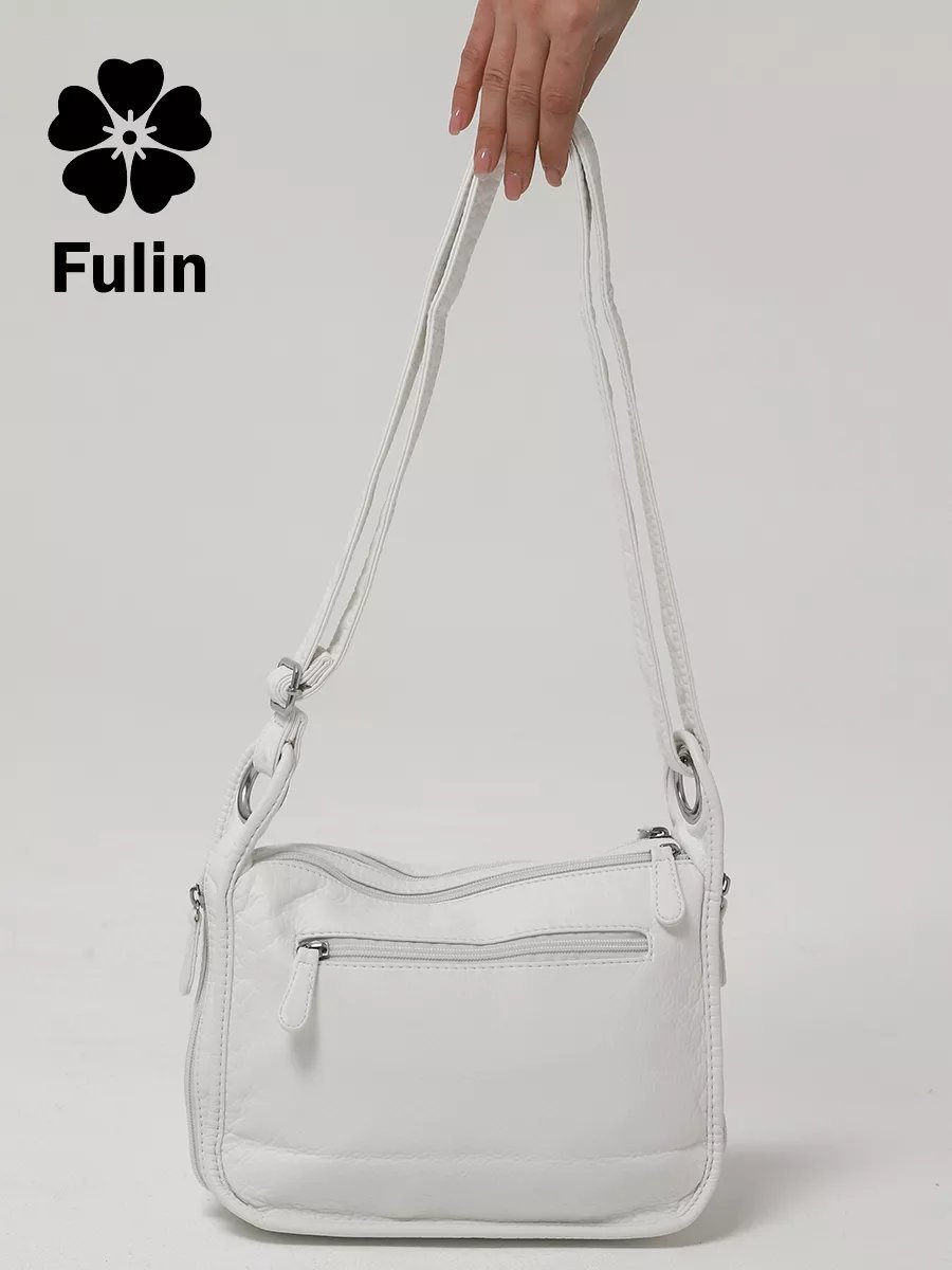 Сумка кросс-боди FULIN экокожа белый