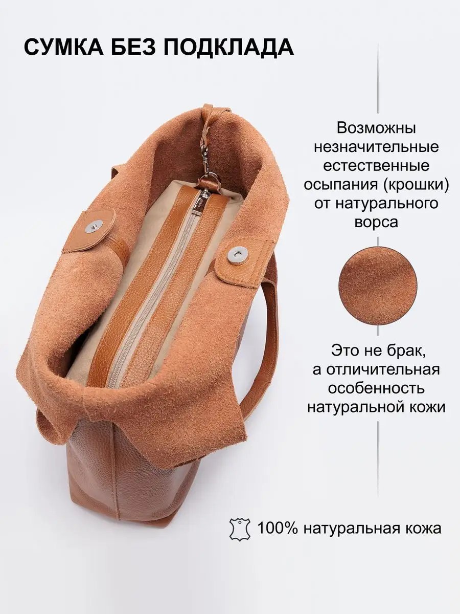 Сумка шоппер RICHET натуральная кожа коричневый купить,NaN