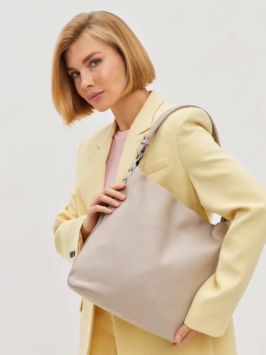 Мини-сумка FEELBAGS натуральная кожа бежевый купить,NaN