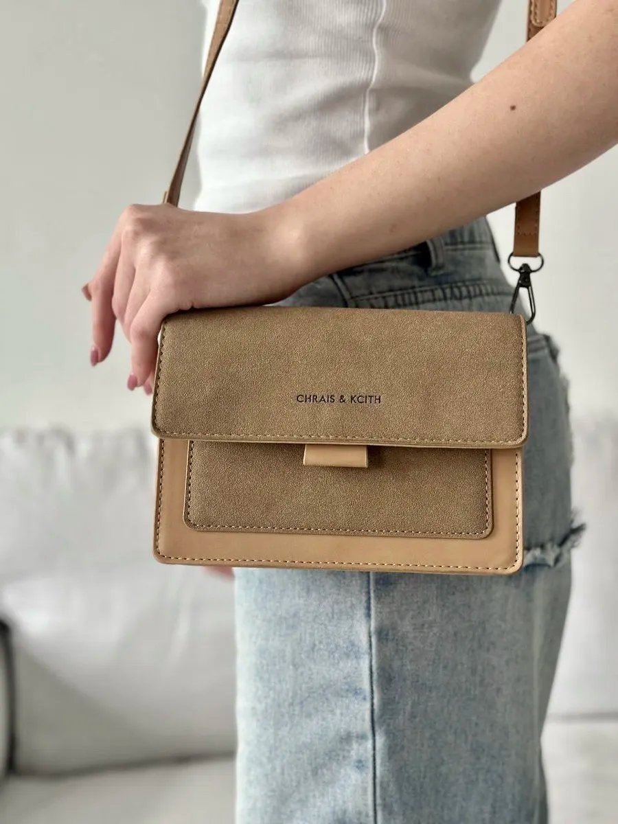 Сумка кросс-боди DIVA CLUTCH экокожа коричневый