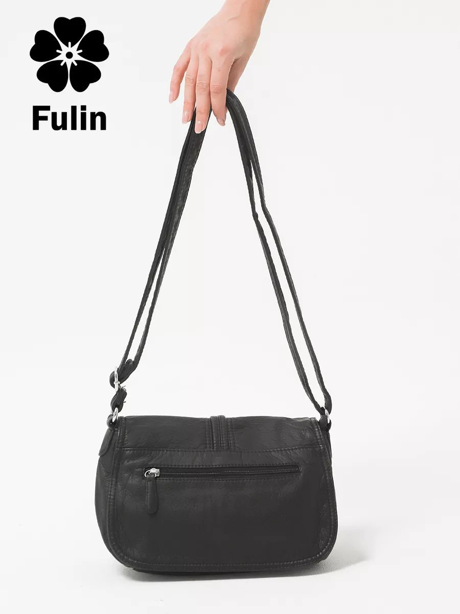Сумка кросс-боди FULIN экокожа черный купить,NaN