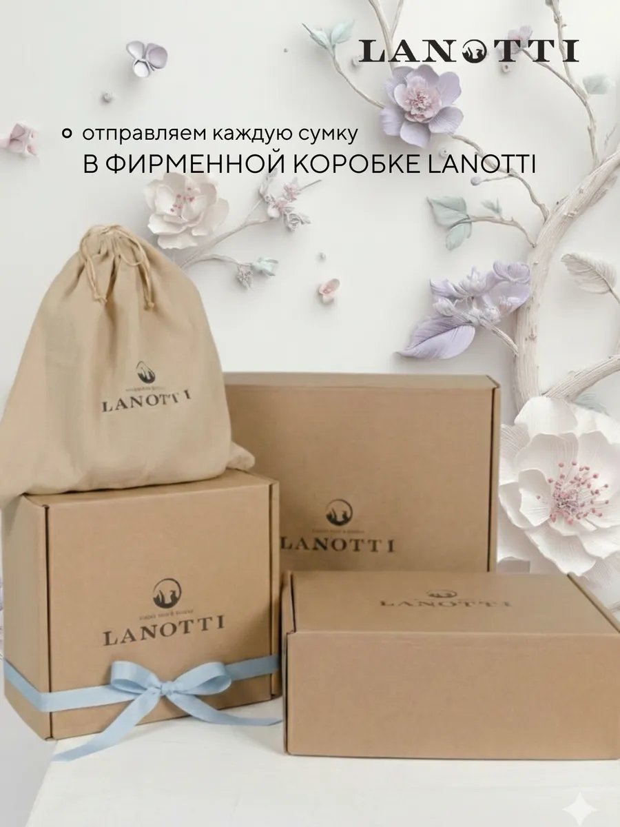 Сумка кросс-боди LANOTTI натуральная кожа черный