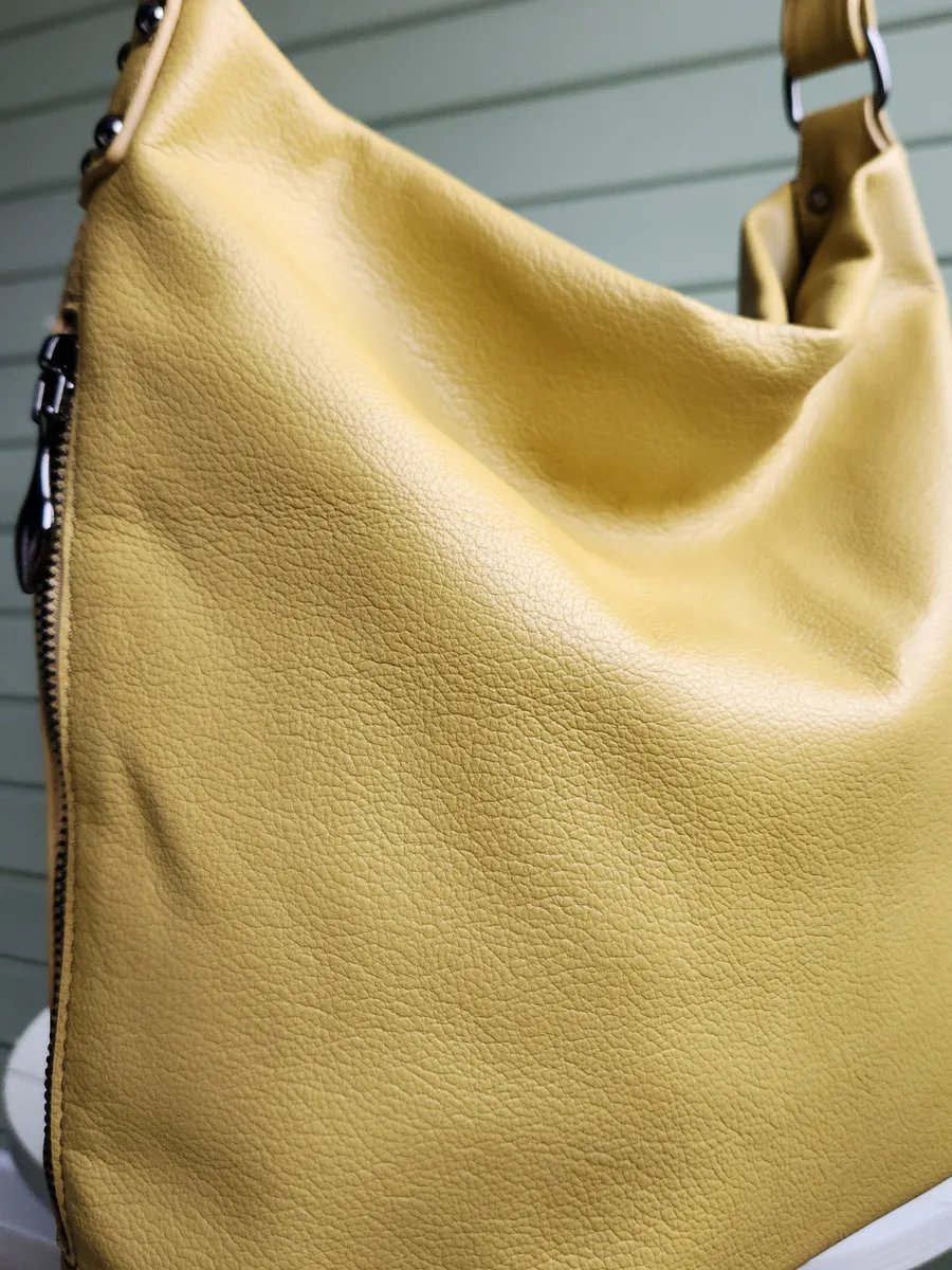 Мини-сумка FEELBAGS натуральная кожа желтый