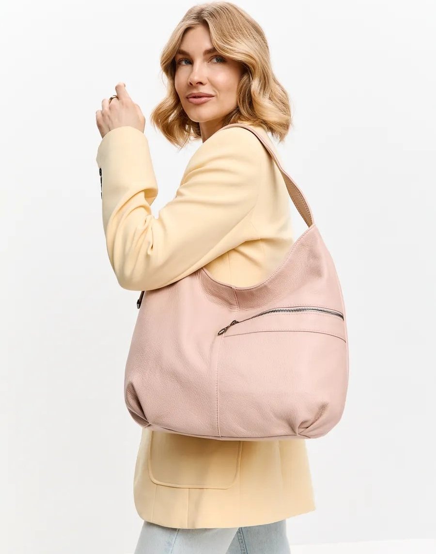 Мини-сумка FEELBAGS натуральная кожа бежевый