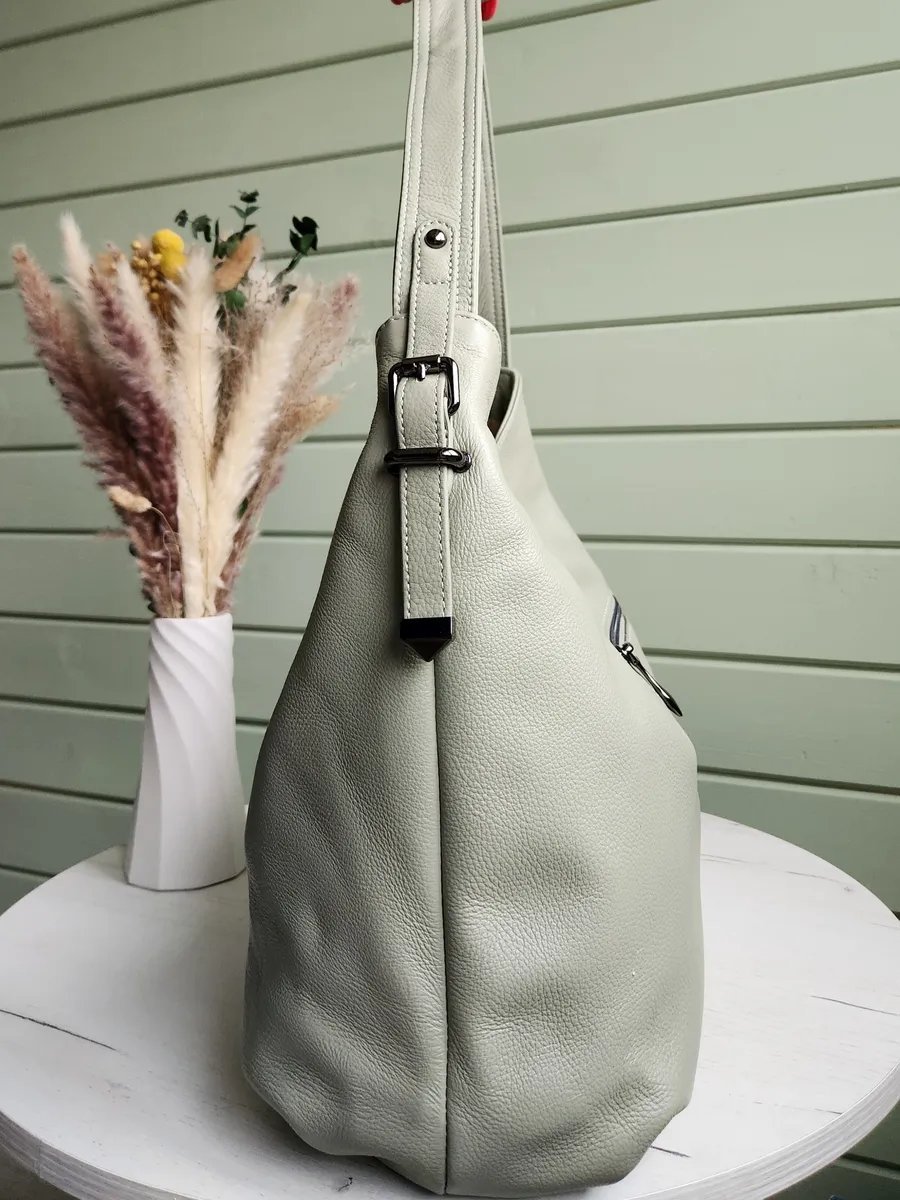 Мини-сумка FEELBAGS натуральная кожа зеленый купить,NaN