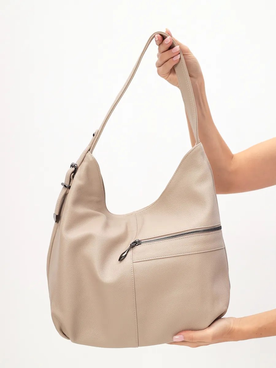 Мини-сумка FEELBAGS натуральная кожа бежевый