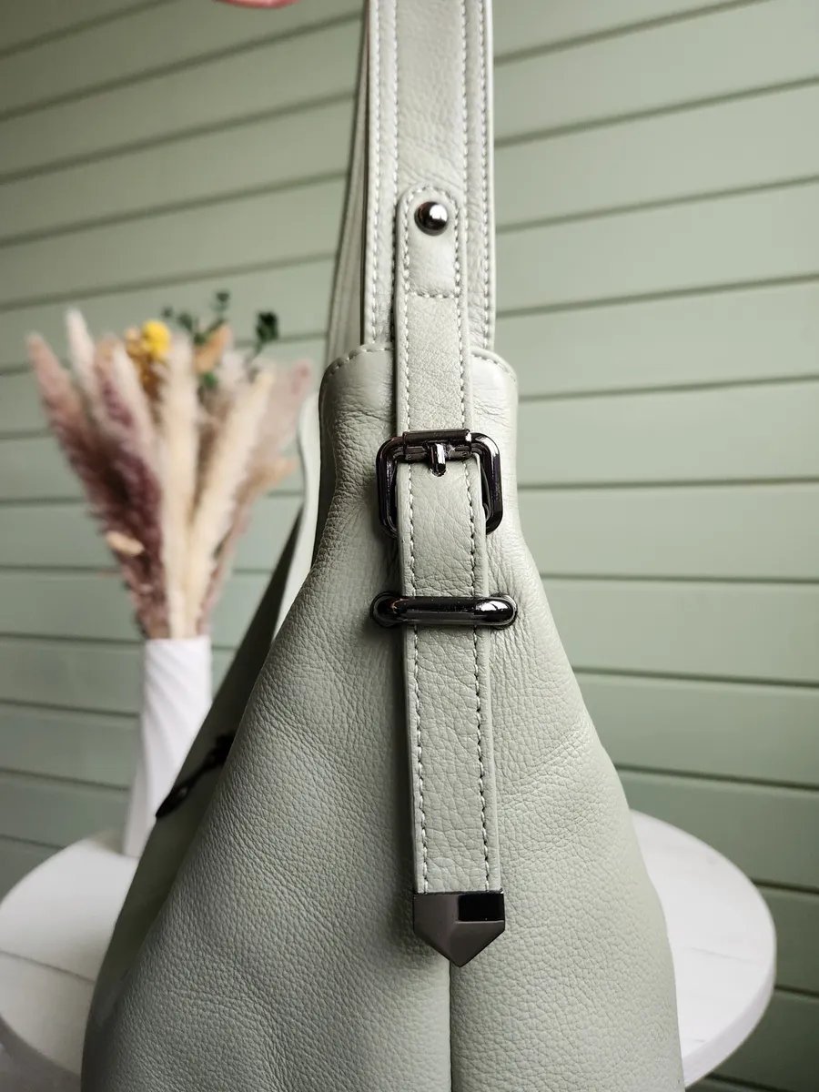 Мини-сумка FEELBAGS натуральная кожа зеленый купить,NaN