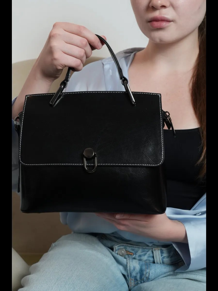Мини-сумка YAVA Brand текстиль черный купить,NaN