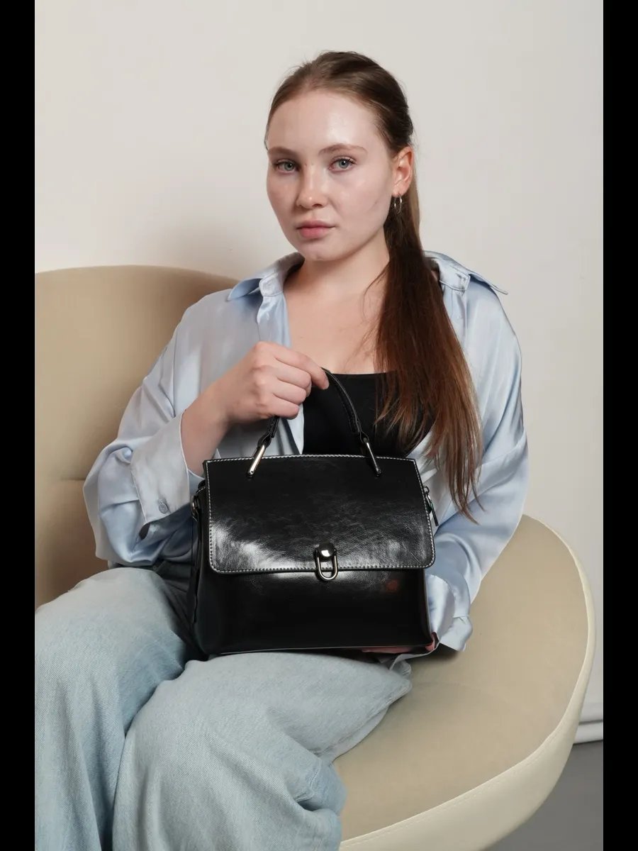 Мини-сумка YAVA Brand текстиль черный купить,NaN