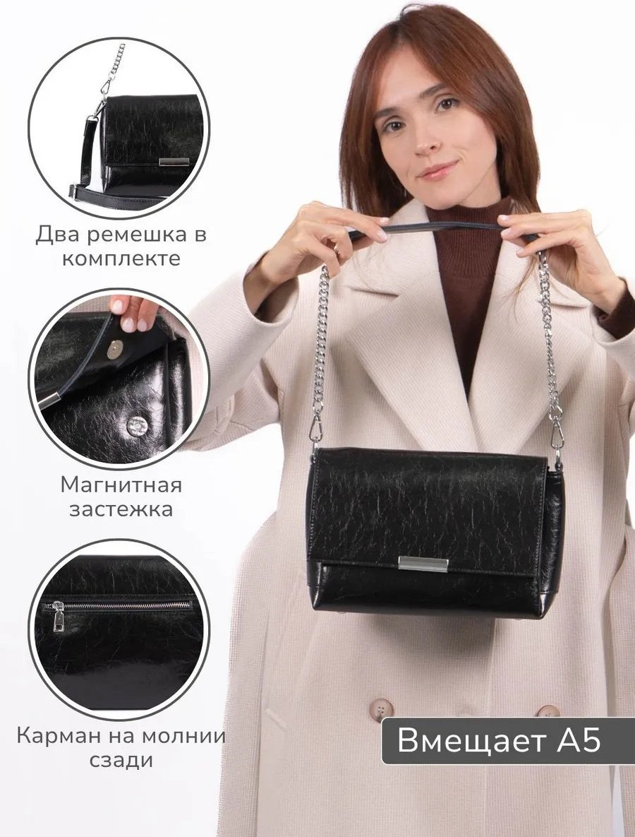 Сумка кросс-боди натуральная кожа черный купить,NaN