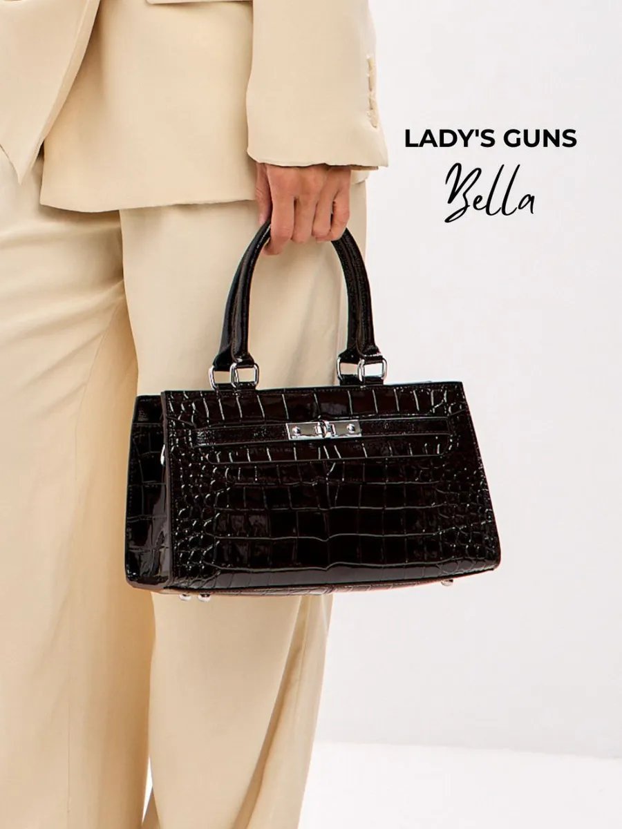 Сумка тоут Lady's Guns натуральная кожа коричневый купить,NaN
