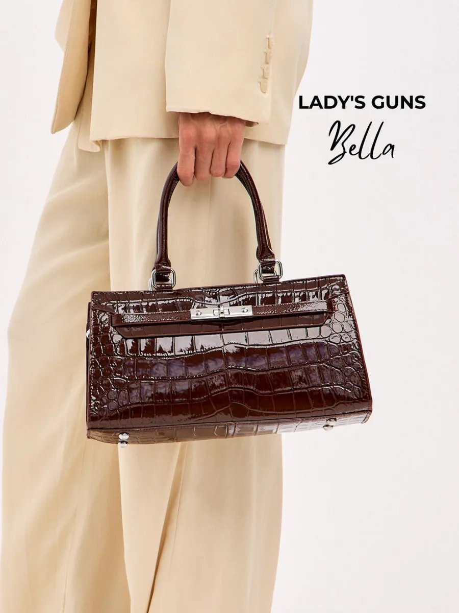 Сумка тоут Lady's Guns натуральная кожа коричневый купить,NaN