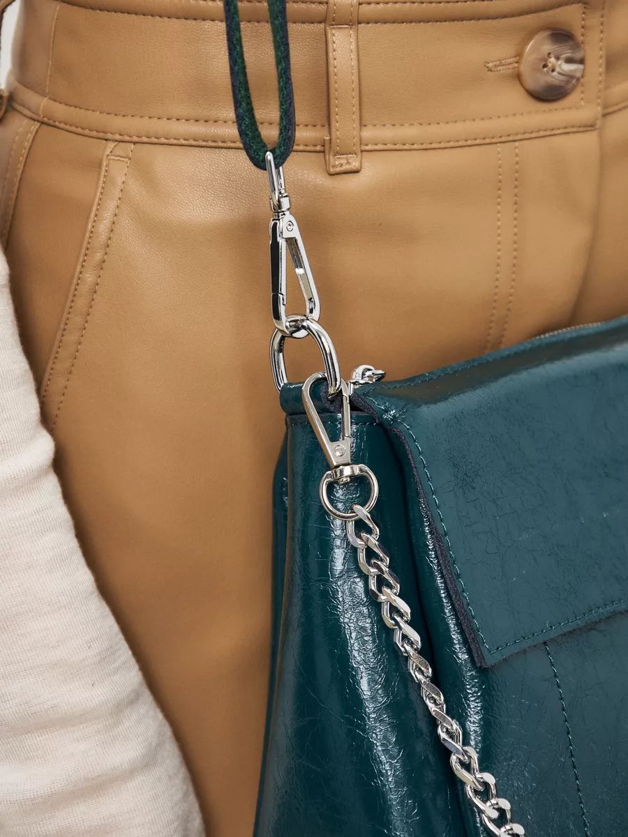 Сумка кросс-боди Lady's Guns натуральная кожа зеленый купить,NaN