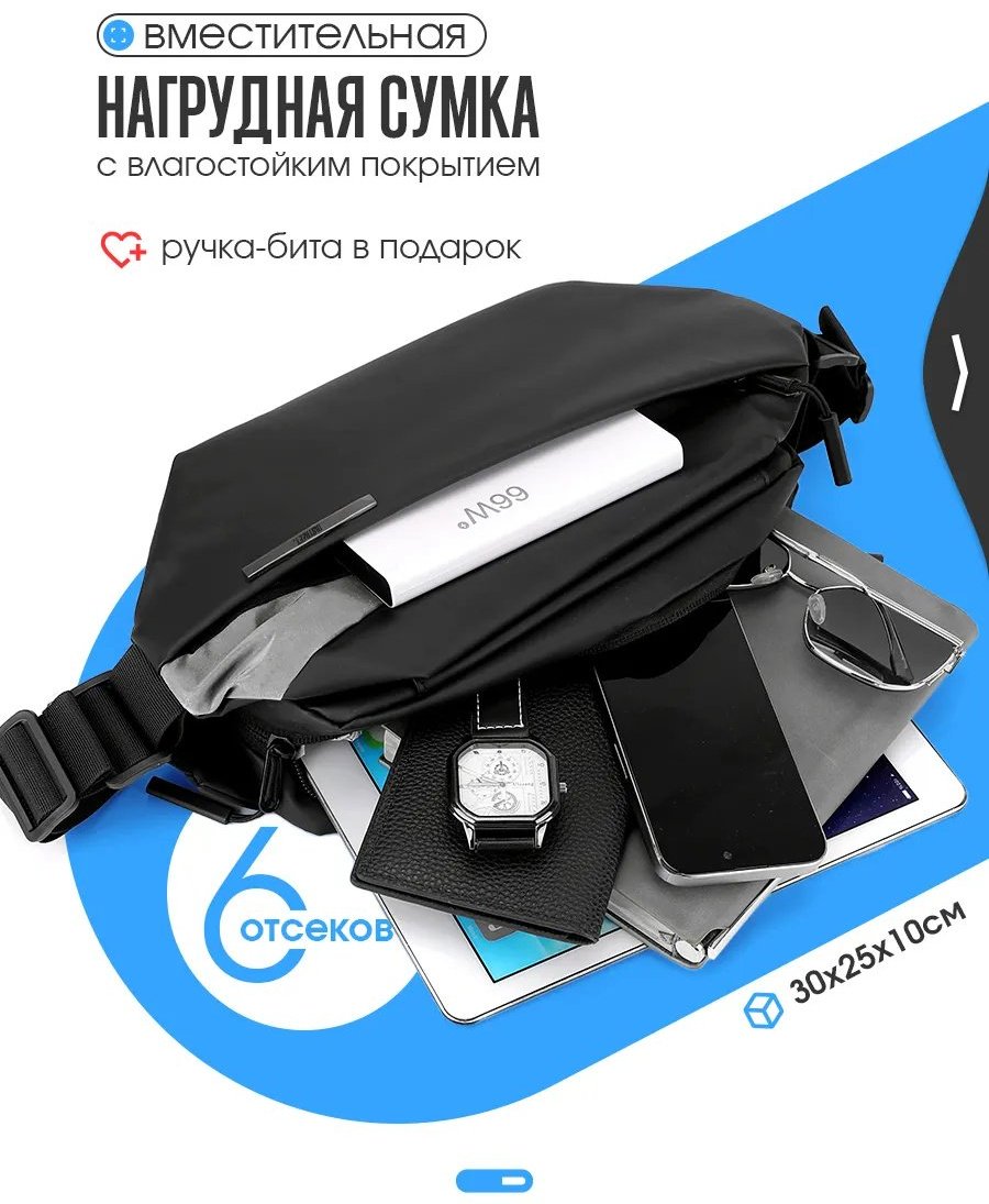 Сумка кросс-боди Distreet. экокожа черный купить,NaN