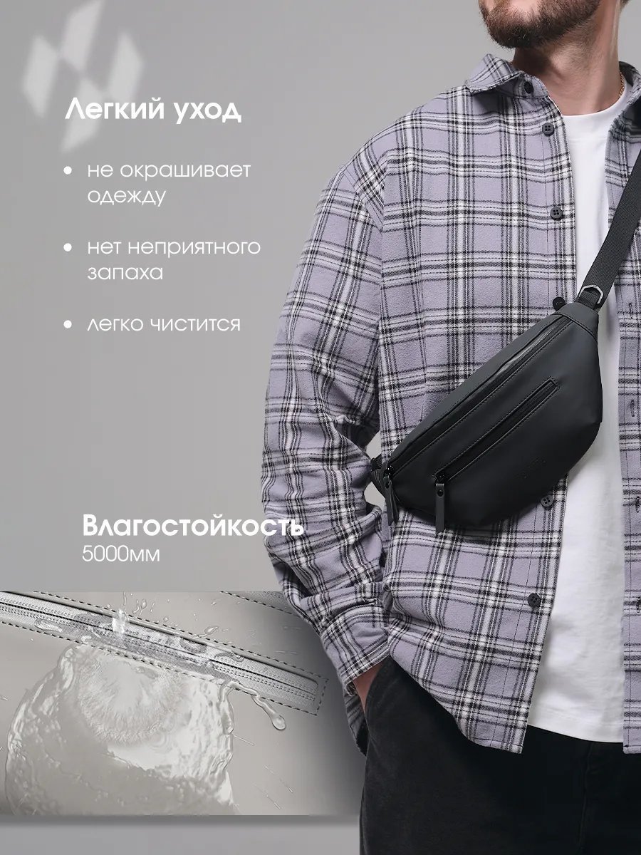 Сумка кросс-боди Distreet. экокожа черный купить,NaN