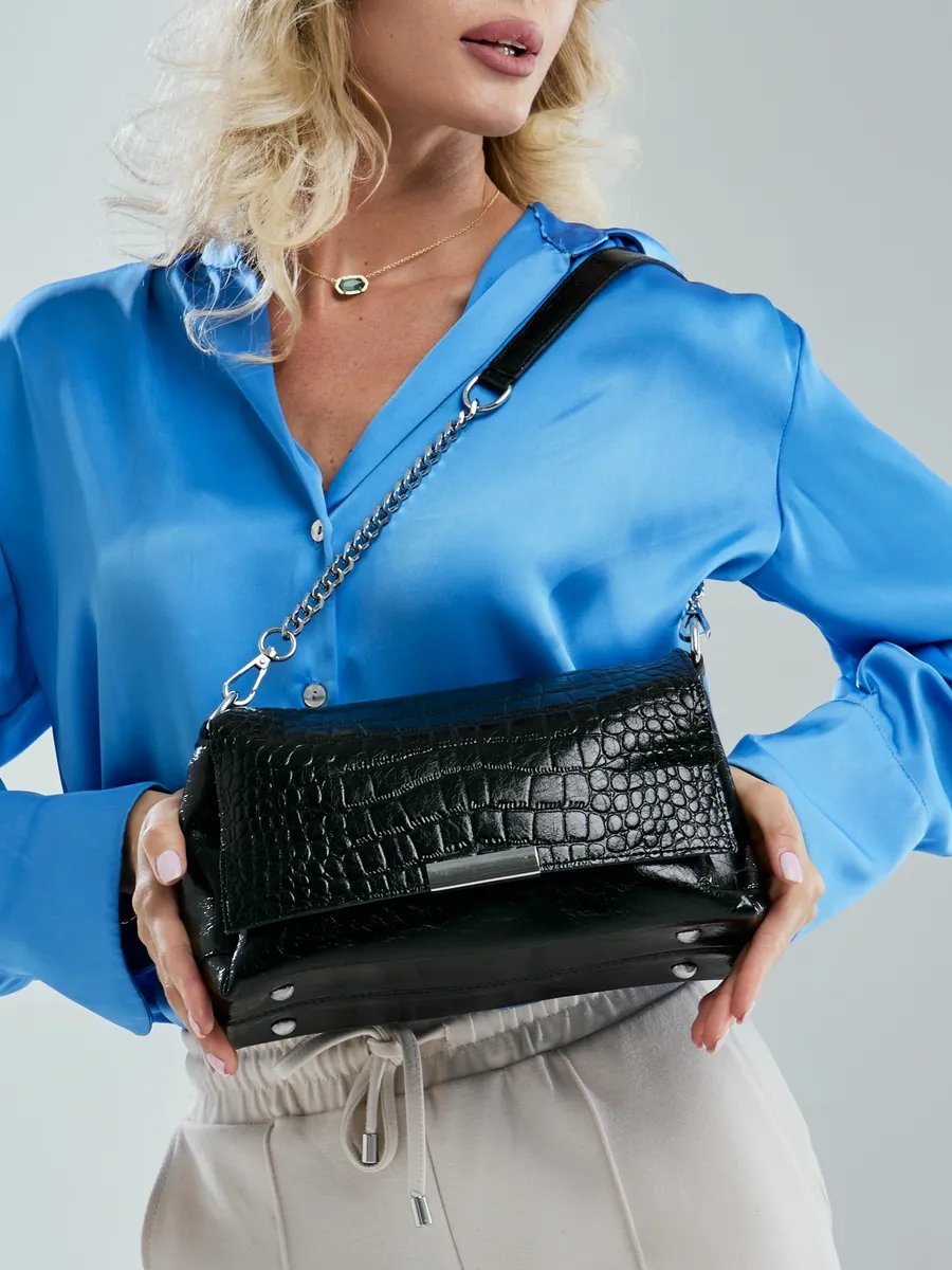Сумка кросс-боди TJ bags натуральная кожа черный купить,NaN