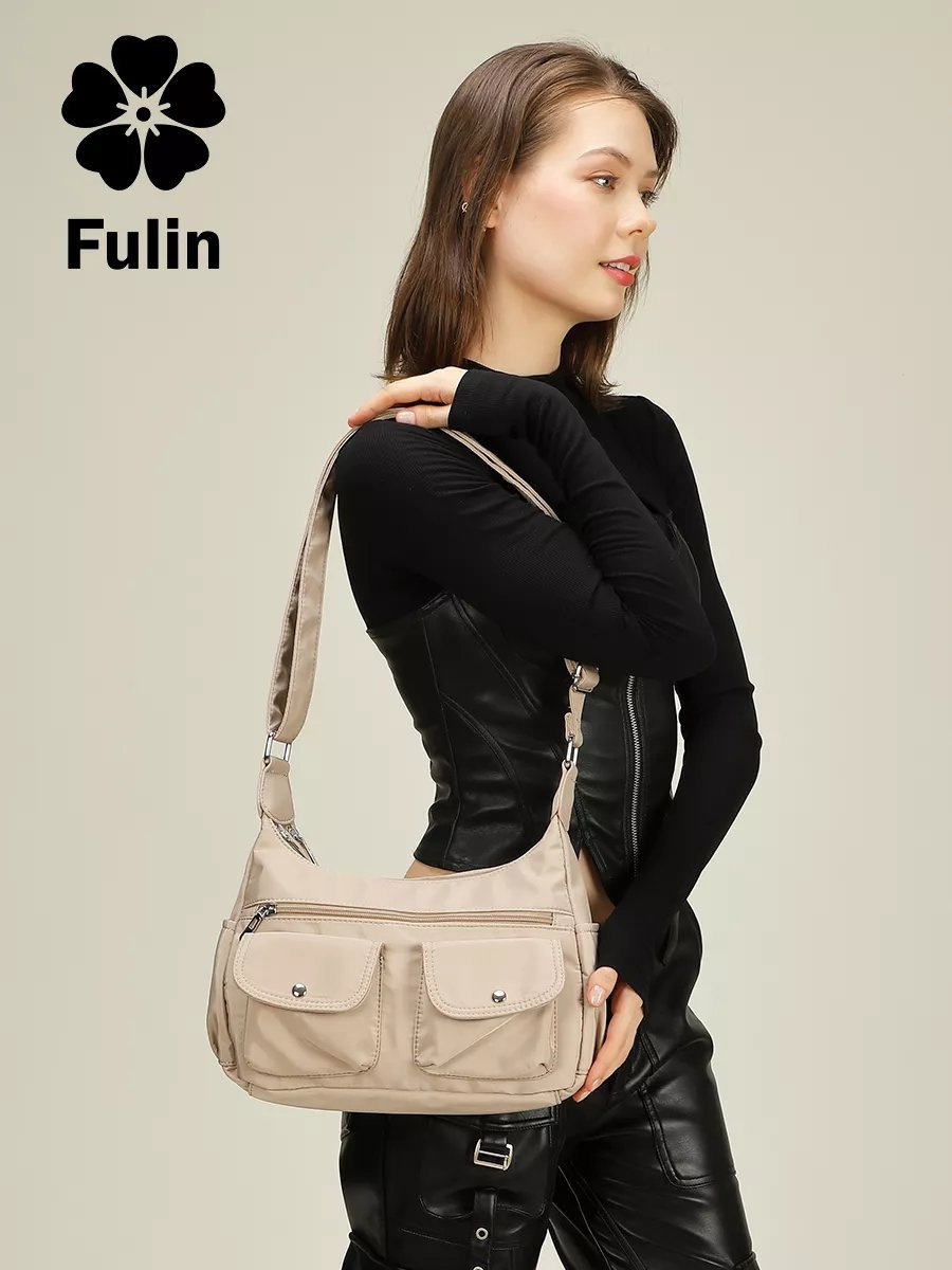 Сумка кросс-боди FULIN нейлон зеленый купить,NaN