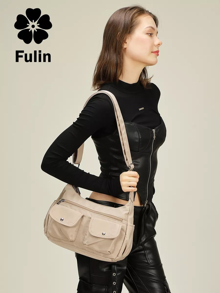 Сумка кросс-боди FULIN нейлон зеленый купить,NaN