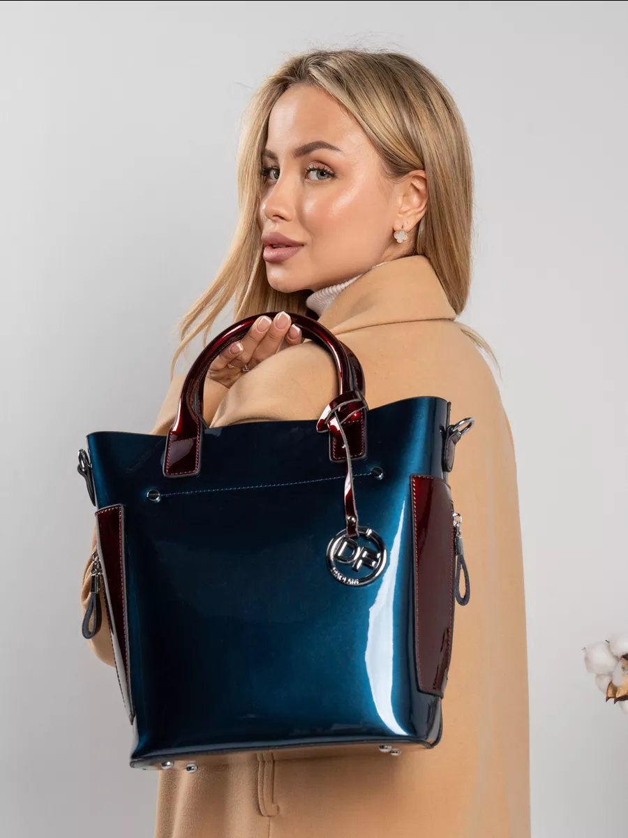 Мини-сумка saaba bags текстиль синий купить,NaN