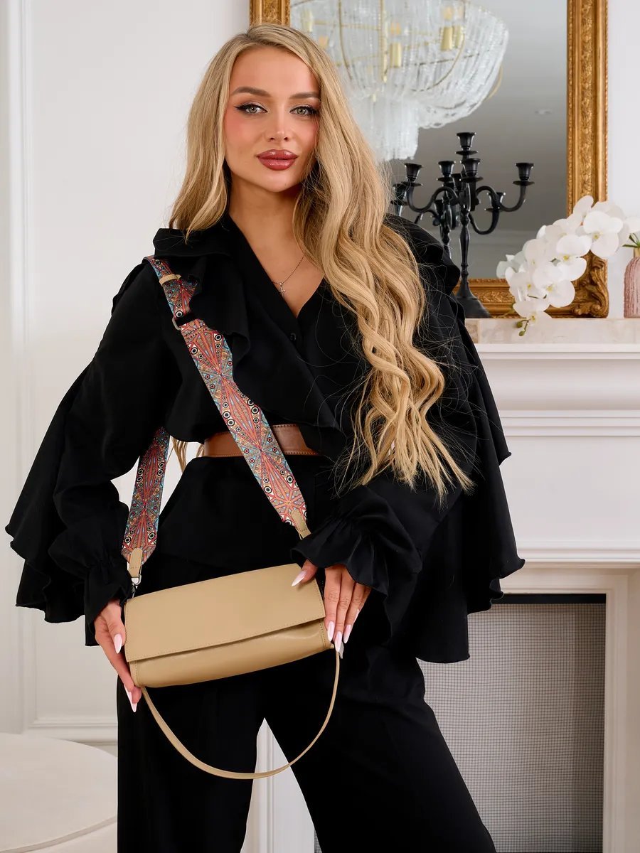 Мини-сумка Yavor Brand натуральная кожа бежевый купить,NaN