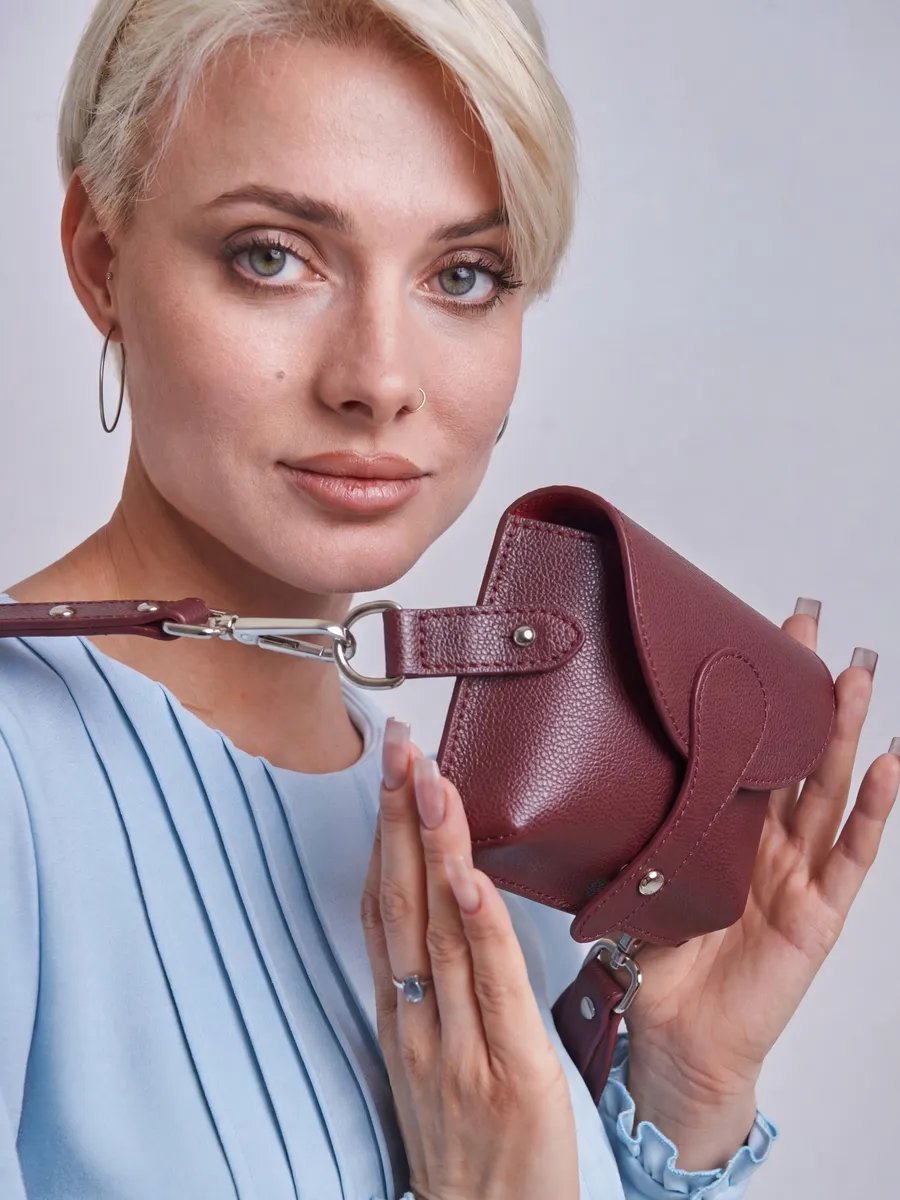 Сумка кросс-боди Maria Mancini натуральная кожа красный купить,NaN
