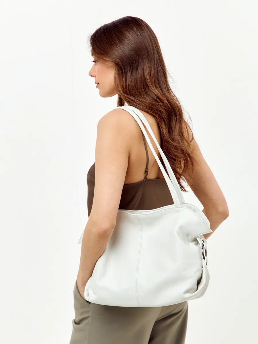 Мини-сумка FEELBAGS натуральная кожа белый купить,NaN