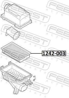 FEBEST Воздушный Фильтр 1242003 купить,NaN