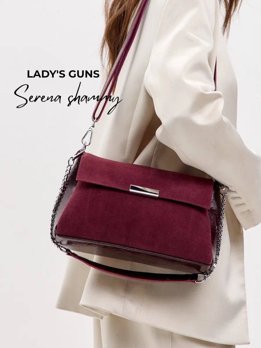 Сумка кросс-боди Lady's Guns полиуретан красный купить,NaN