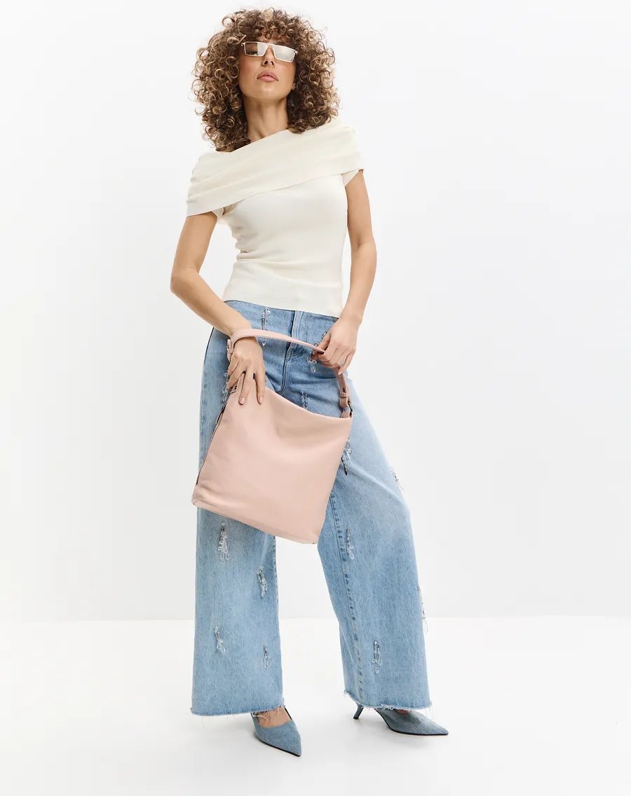 Мини-сумка FEELBAGS натуральная кожа розовый купить,NaN