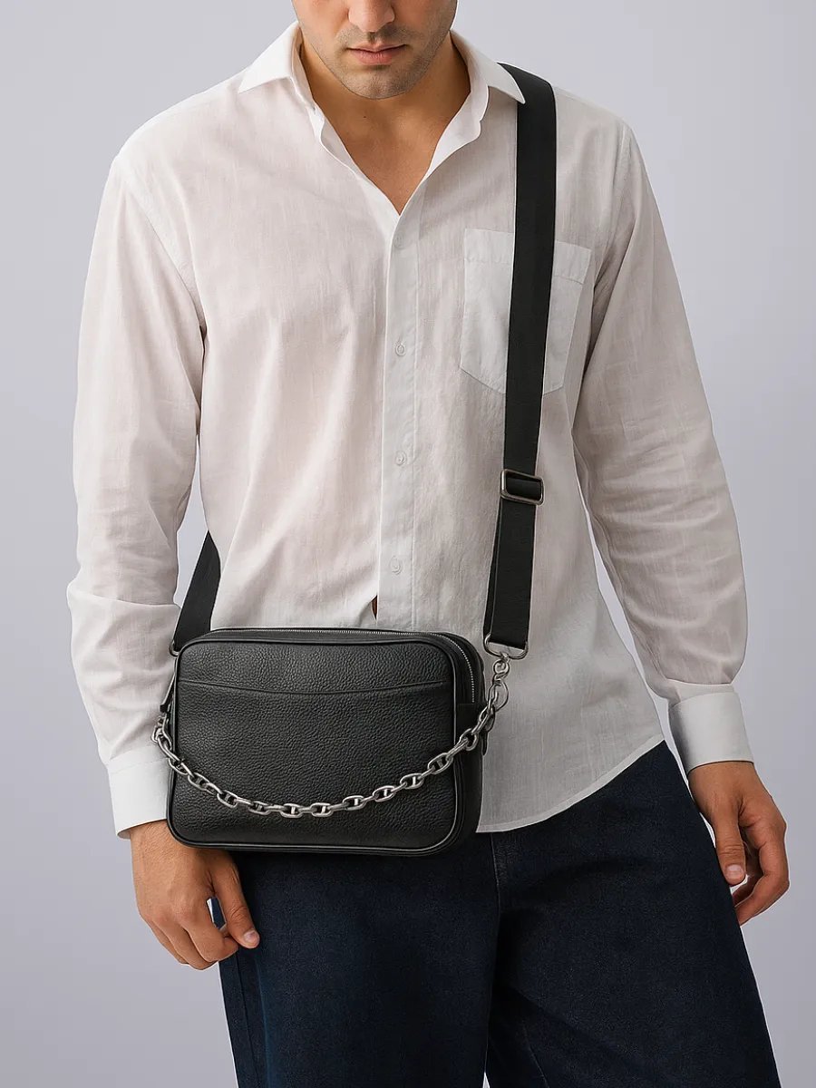 Мини-сумка FAUSTINI натуральная кожа черный купить,NaN