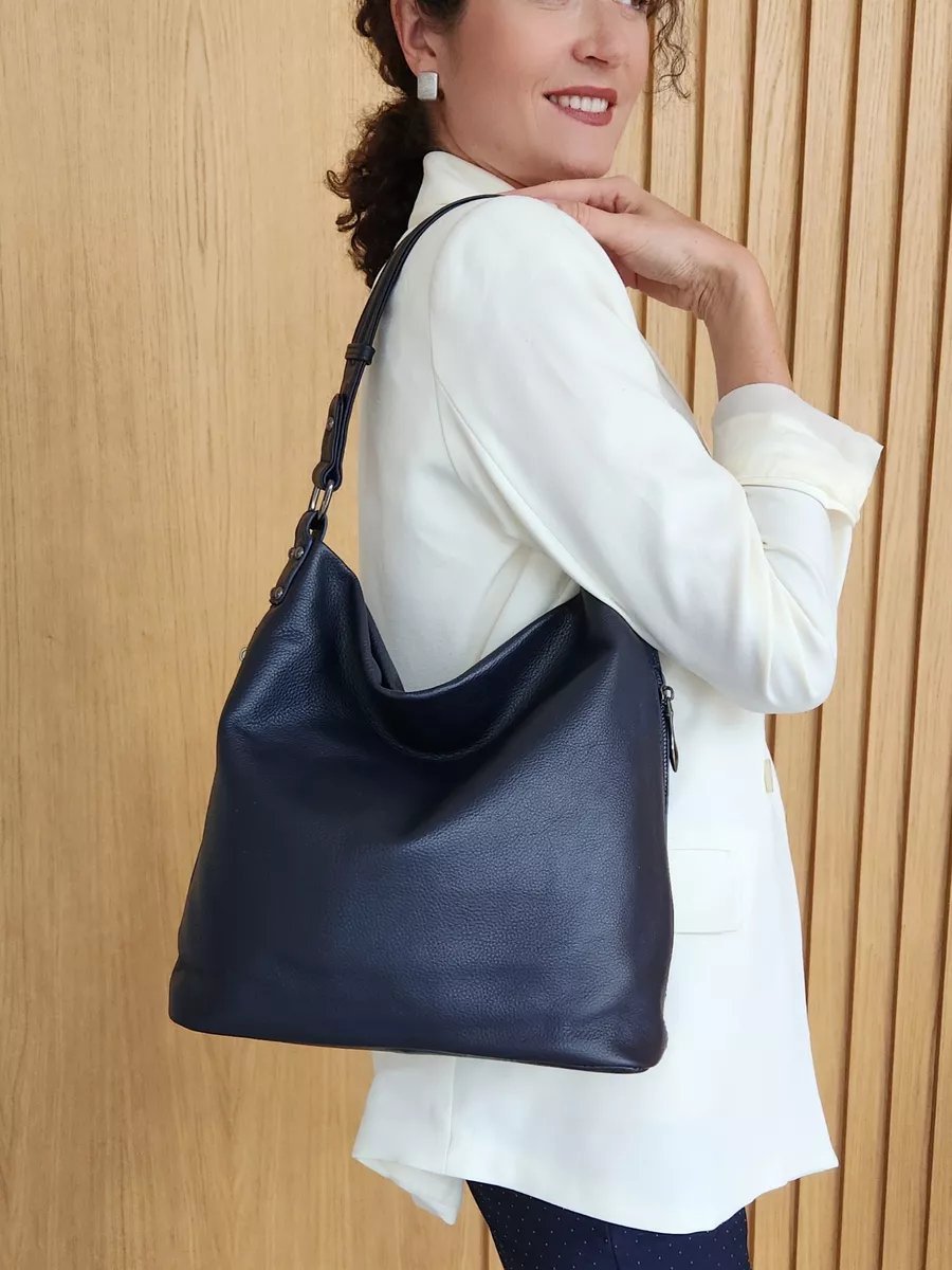 Мини-сумка FEELBAGS натуральная кожа синий купить,NaN