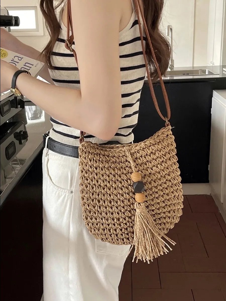 Сумка кросс-боди Trendshop161 джут коричневый купить,NaN