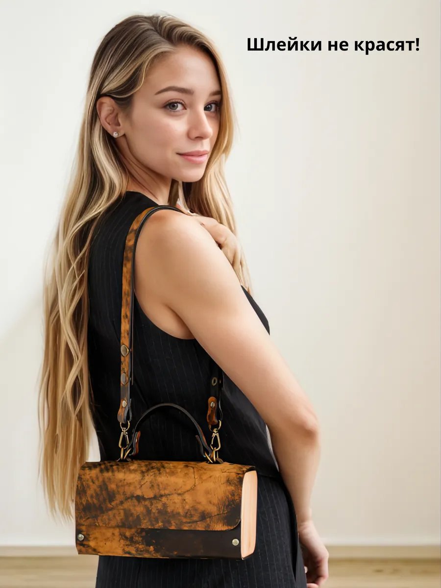 Сумка кросс-боди BECAUSE BAGS натуральная кожа коричневый купить,NaN