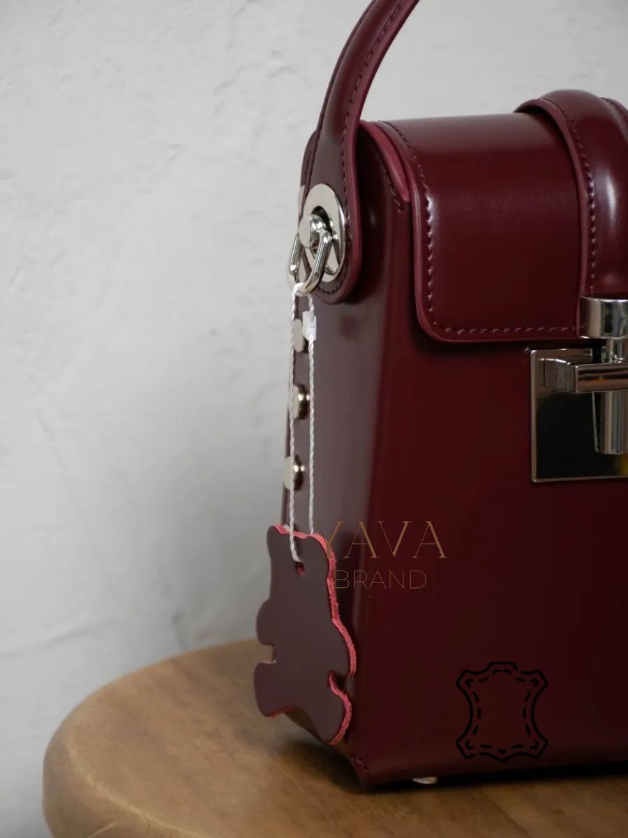 Сумка кросс-боди YAVA Brand натуральная кожа красный купить,NaN
