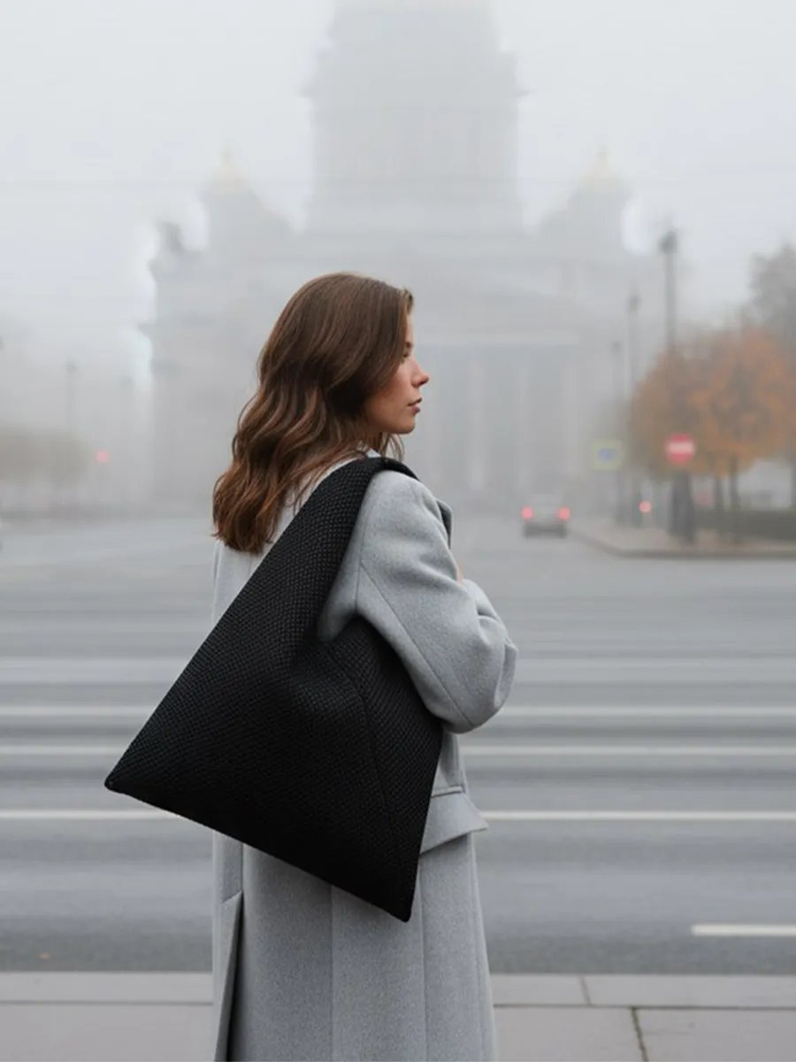 Сумка шоппер ARTGUA текстиль черный купить,NaN