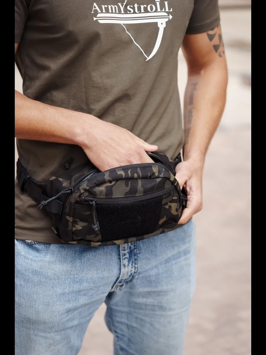 Сумка кросс-боди ARMY STROLL нейлон зеленый купить,NaN