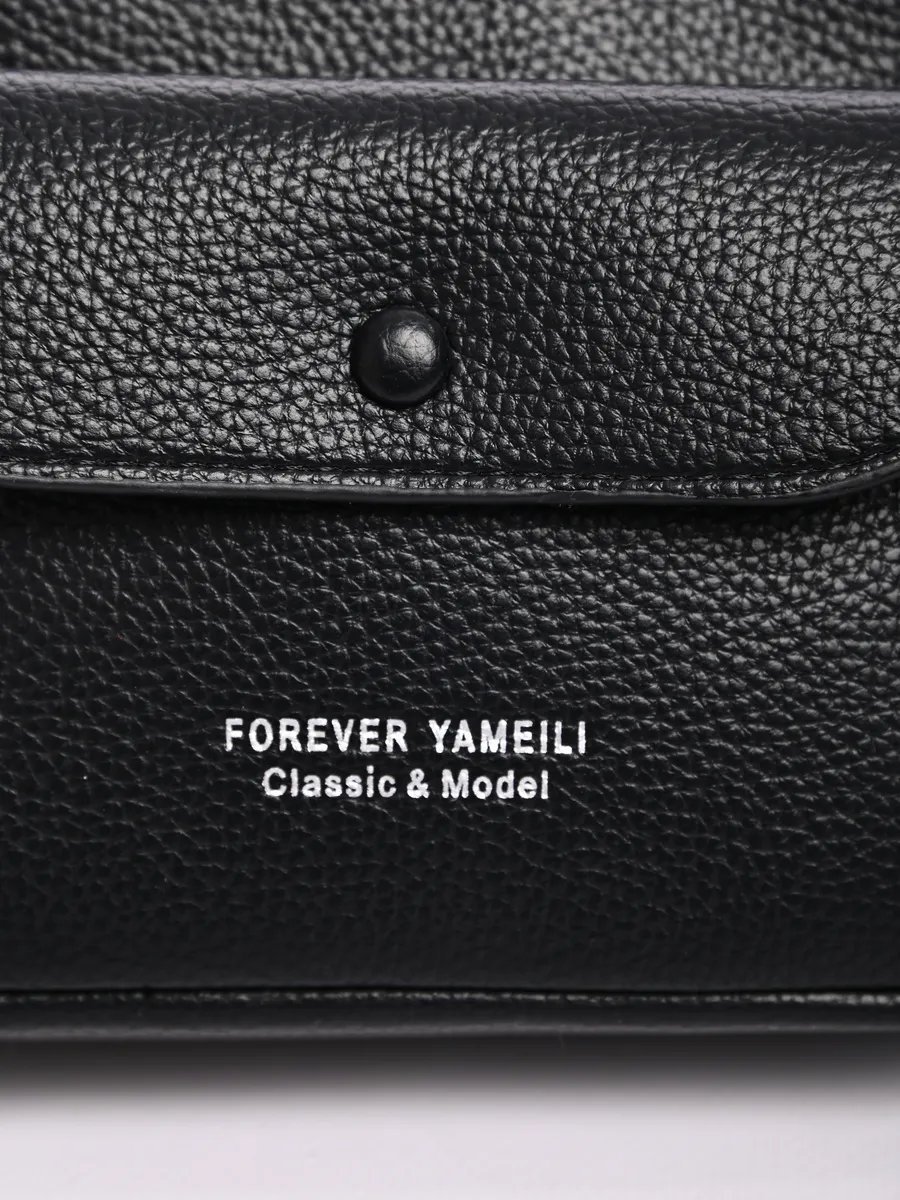 Сумка багет Forever Yameili экокожа черный купить,NaN