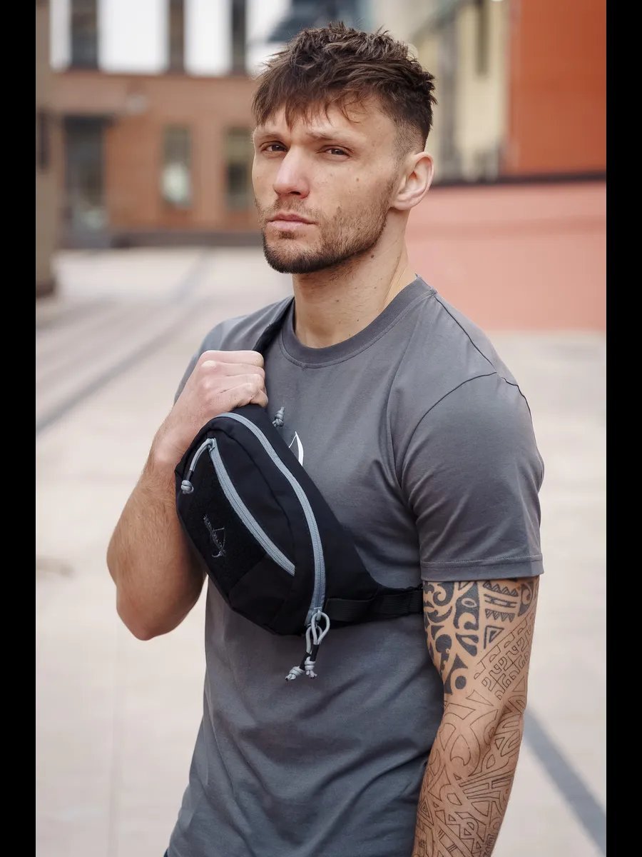 Сумка кросс-боди ARMY STROLL нейлон серый купить,NaN