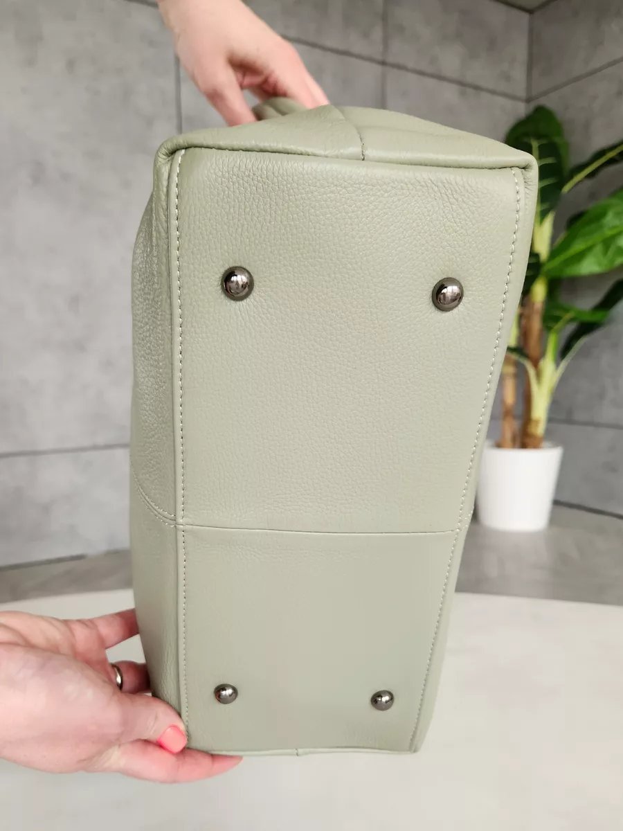 Сумка хобо FEELBAGS натуральная кожа зеленый купить,NaN