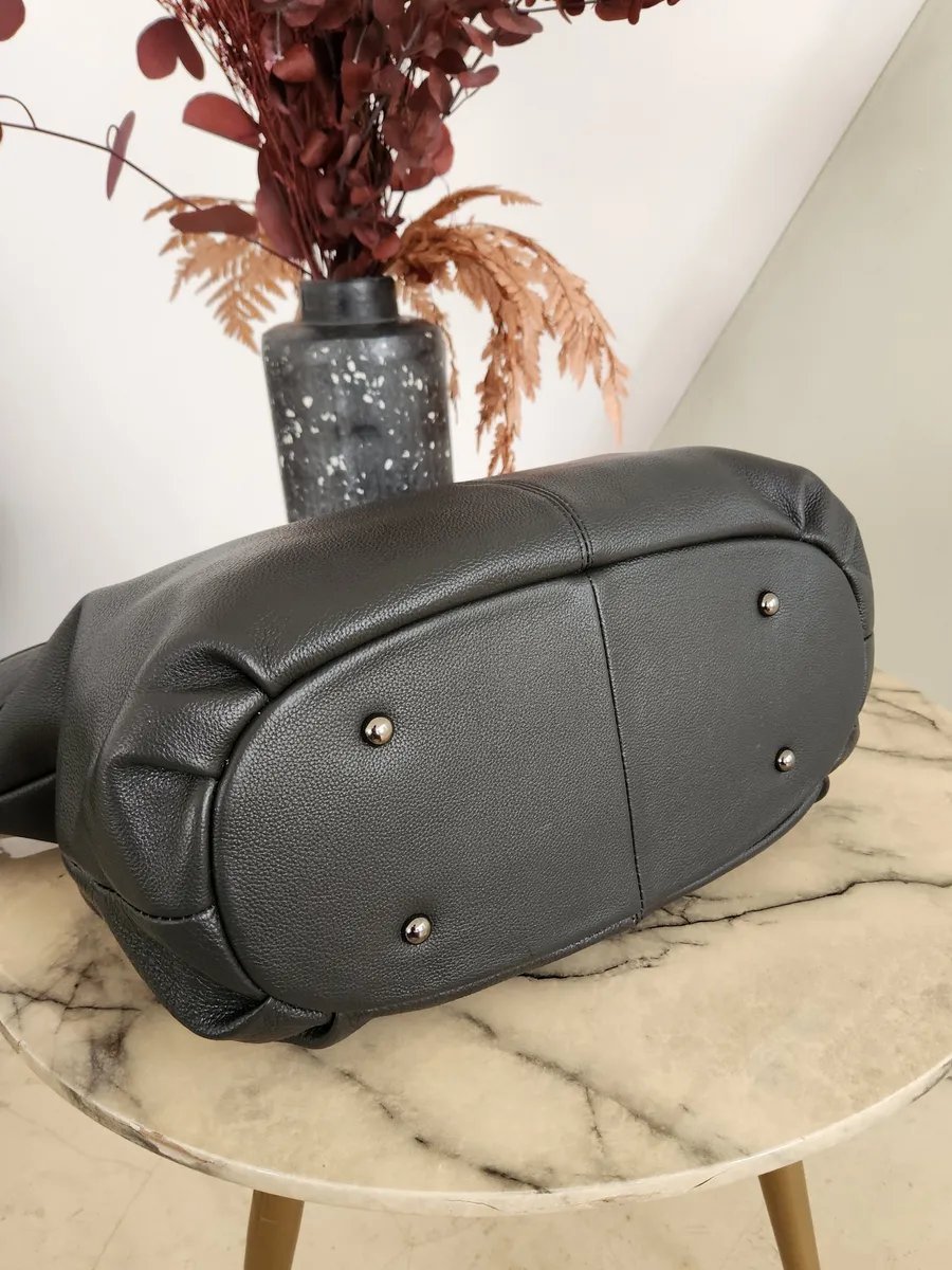 Мини-сумка FEELBAGS натуральная кожа серый купить,NaN