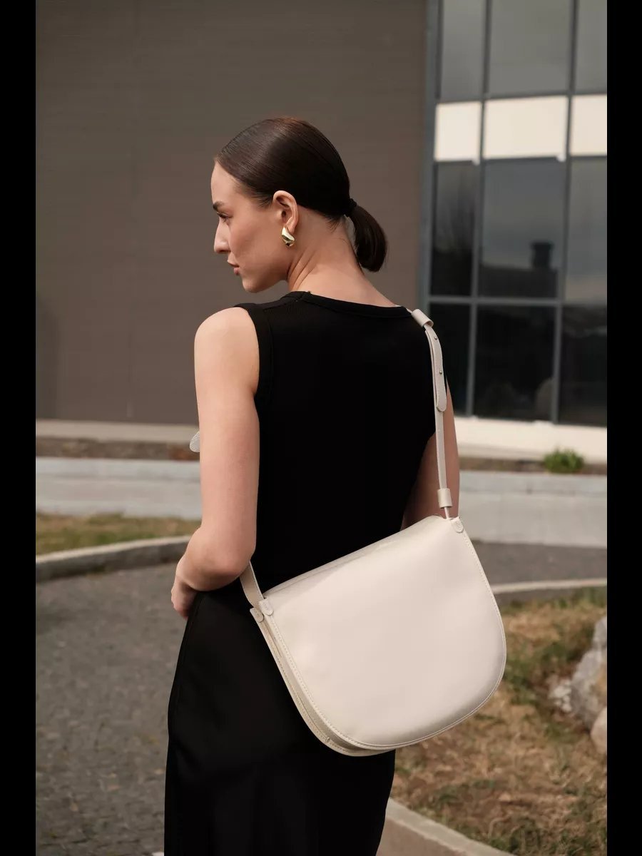 Сумка кросс-боди Supis bags натуральная кожа белый купить,NaN