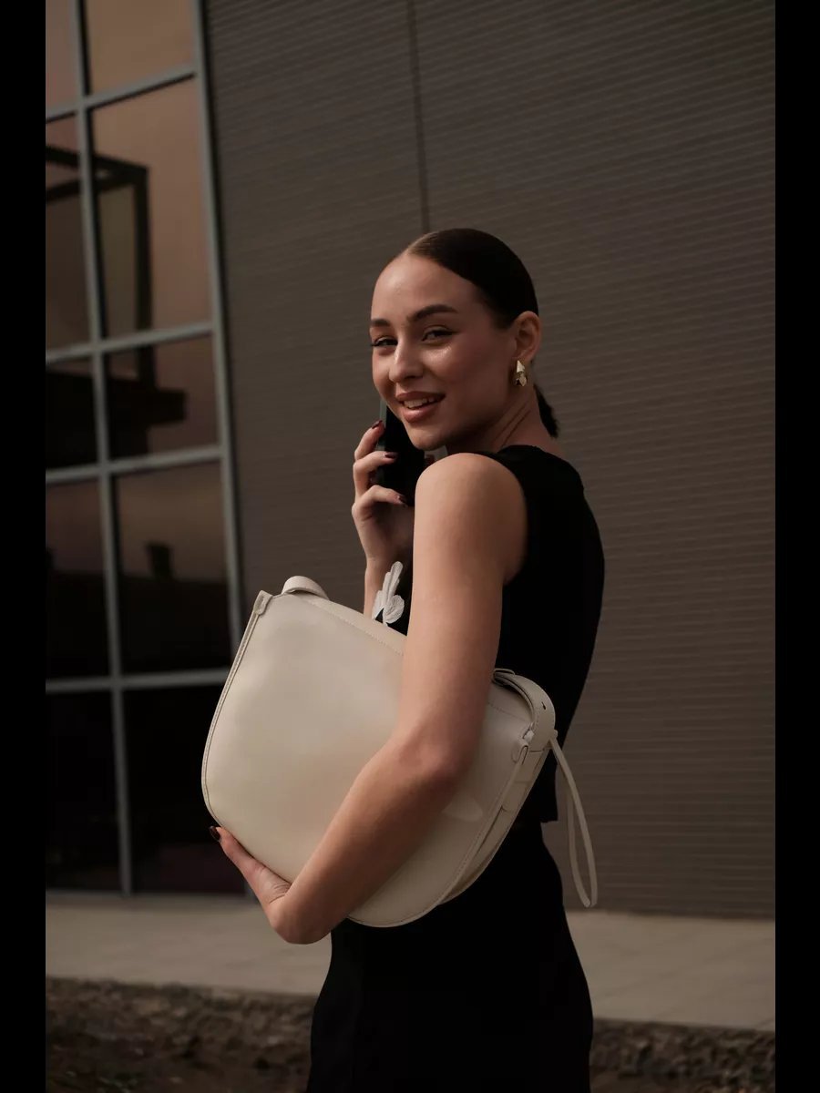 Сумка кросс-боди Supis bags натуральная кожа белый купить,NaN