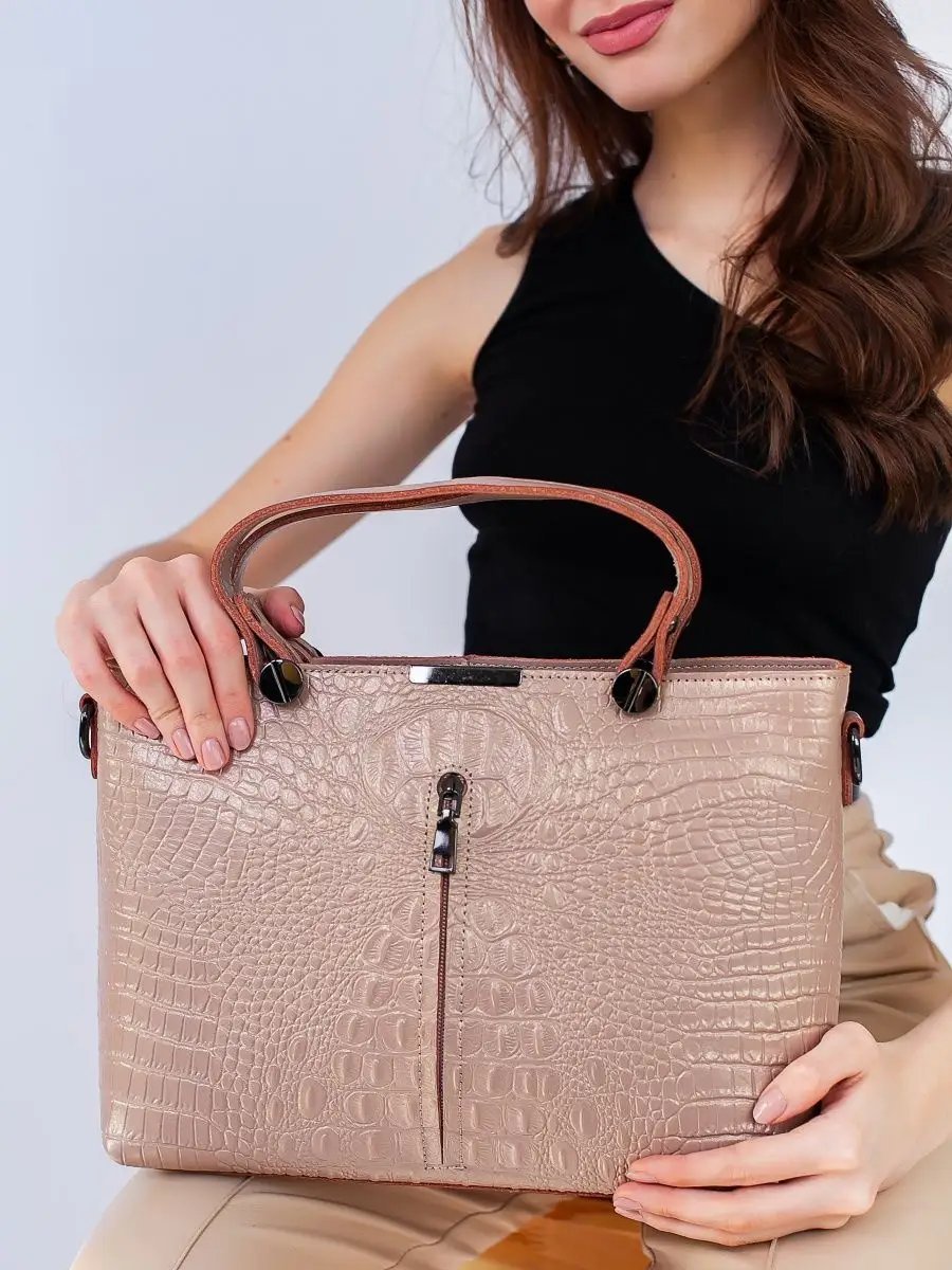 Сумка кросс-боди Bags.nnov натуральная кожа розовый купить,NaN