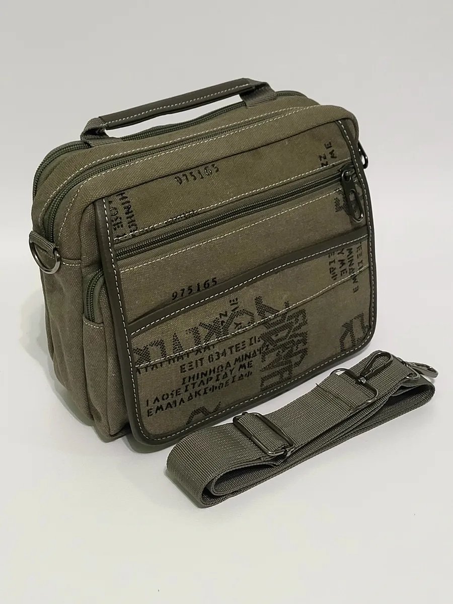 Мини-сумка Leather Goods SV оксфорд зеленый купить,NaN