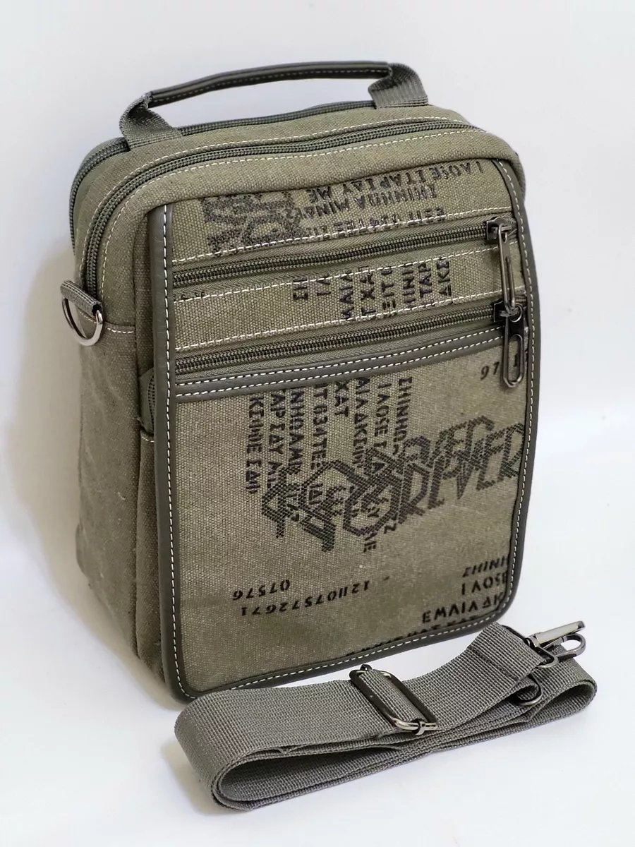 Мини-сумка Leather Goods SV оксфорд зеленый купить,NaN