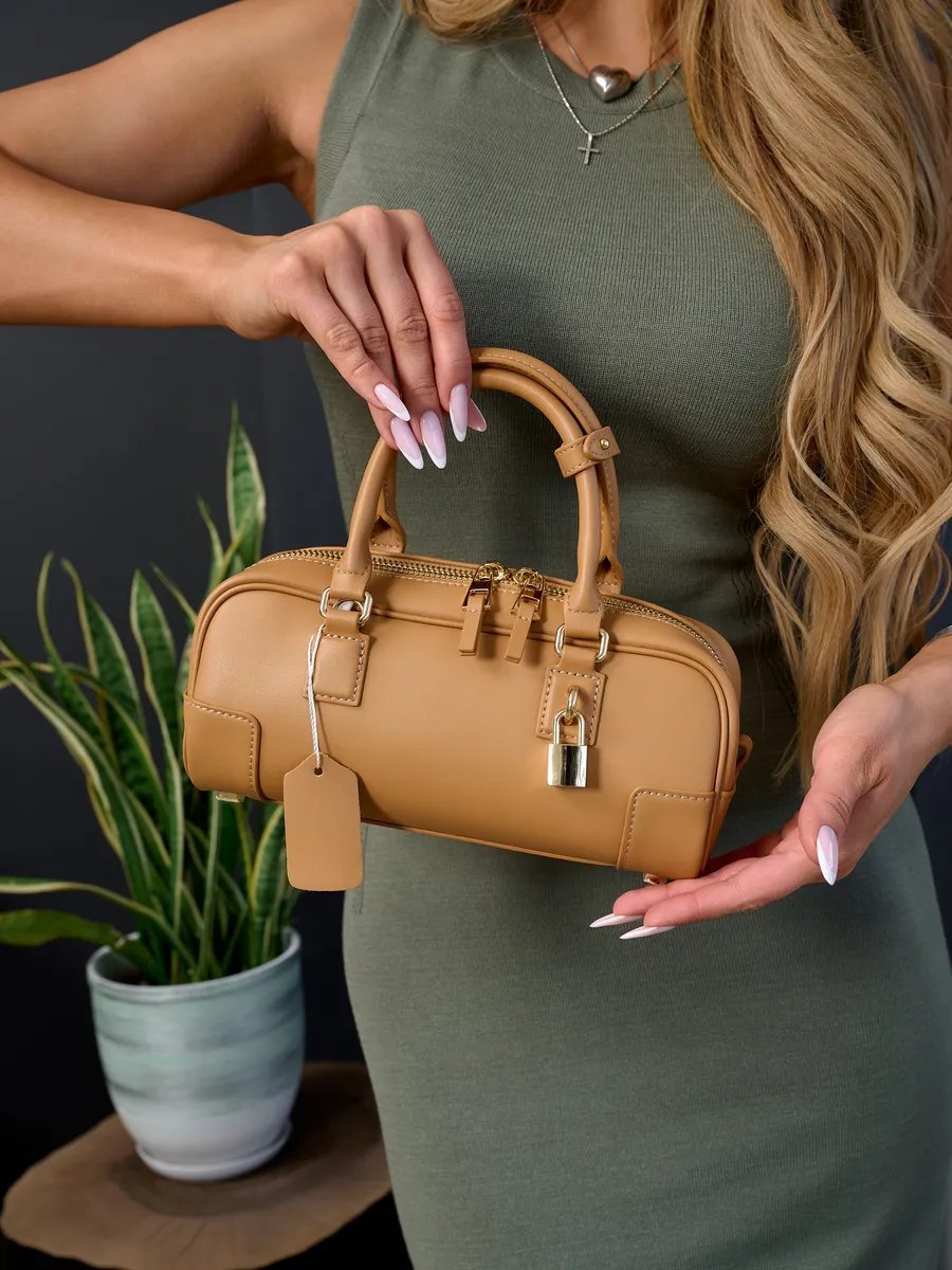 Мини-сумка Yavor Brand натуральная кожа коричневый купить,NaN